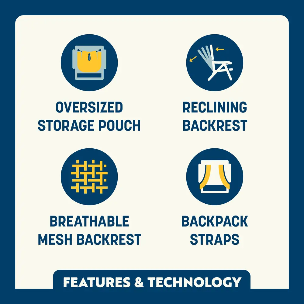Backpack Beach Chair™ | 6C6X