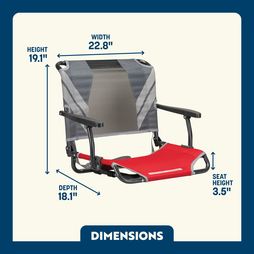 Big Comfort Stadium Chair™ with Armrests | SJCN