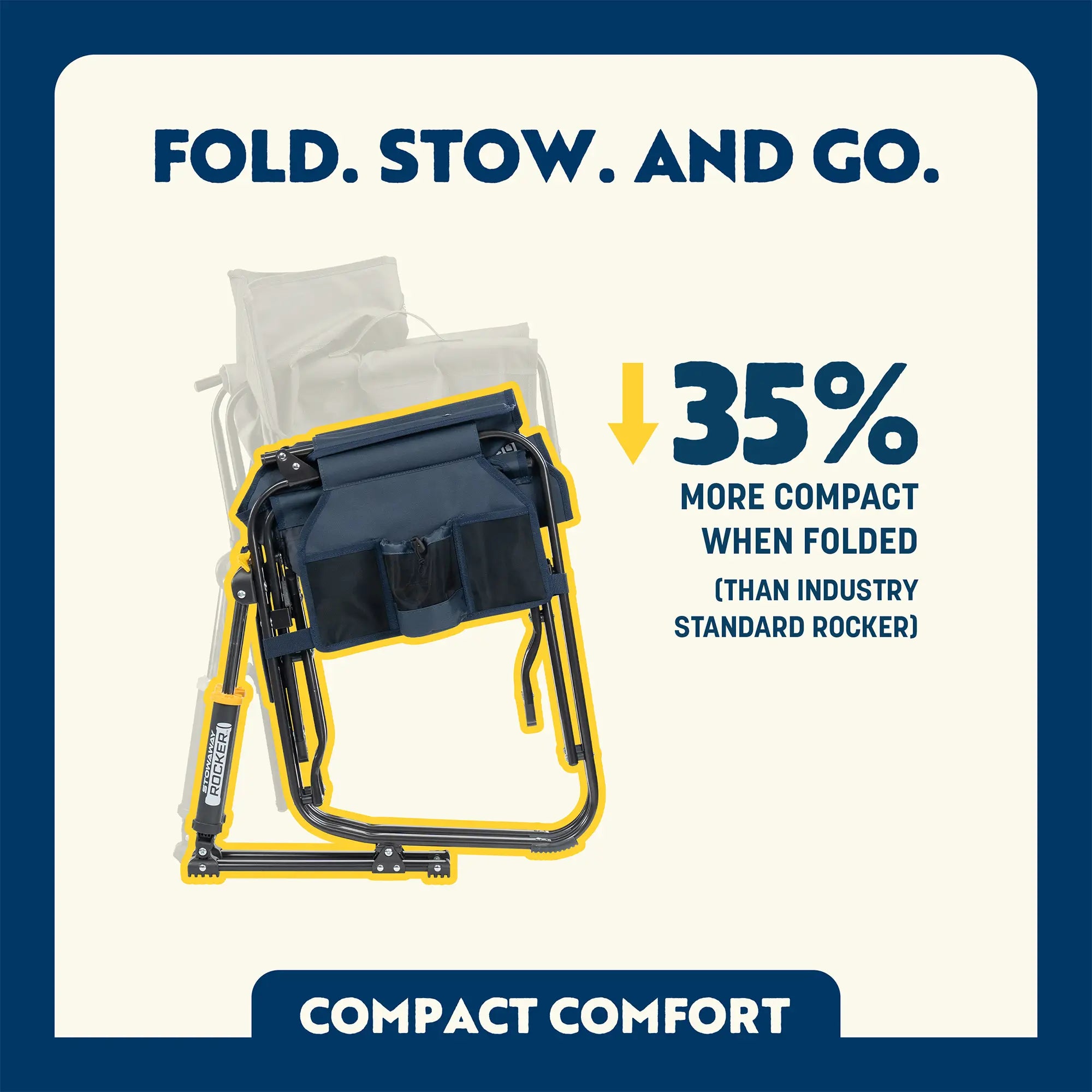 Stowaway Rocker™ with Storage Pouch | 7KSB